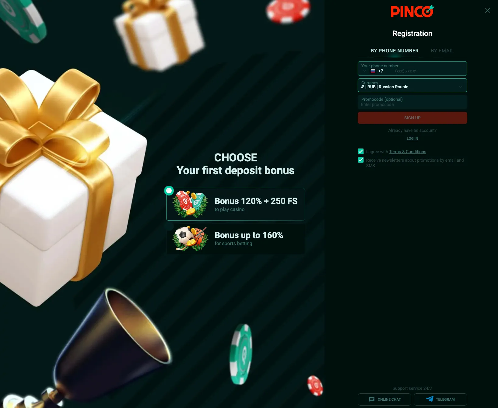 pinco online casino